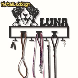 Custom-Bernedoodle-Dog-Leash-Collar-Holder-3-1