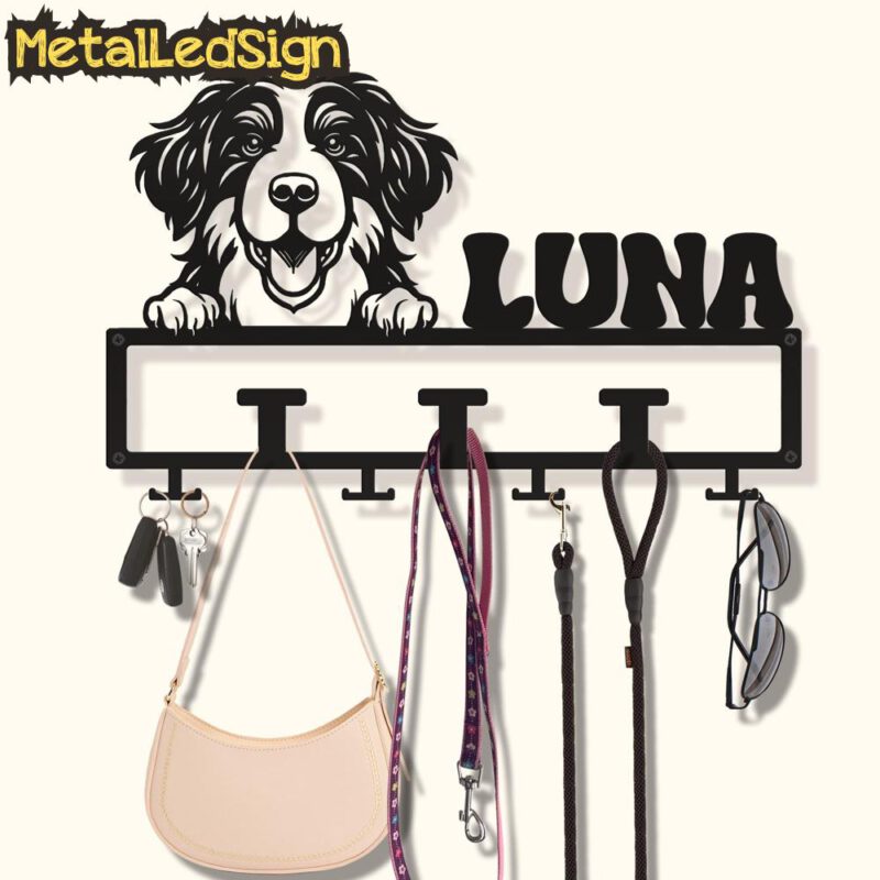 Custom-Bernedoodle-Dog-Leash-Collar-Holder-Images-1