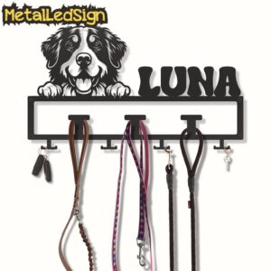 Custom-Bernese-Mountain-Dog-Leash-Collar-Holder-3-1