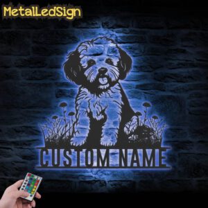 Custom-Bichons-Frise-Metal-Wall-Art-LED-Light-3.jpg