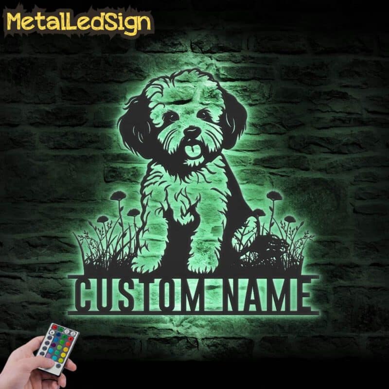 Custom-Bichons-Frise-Metal-Wall-Art-LED-Light-7.jpg