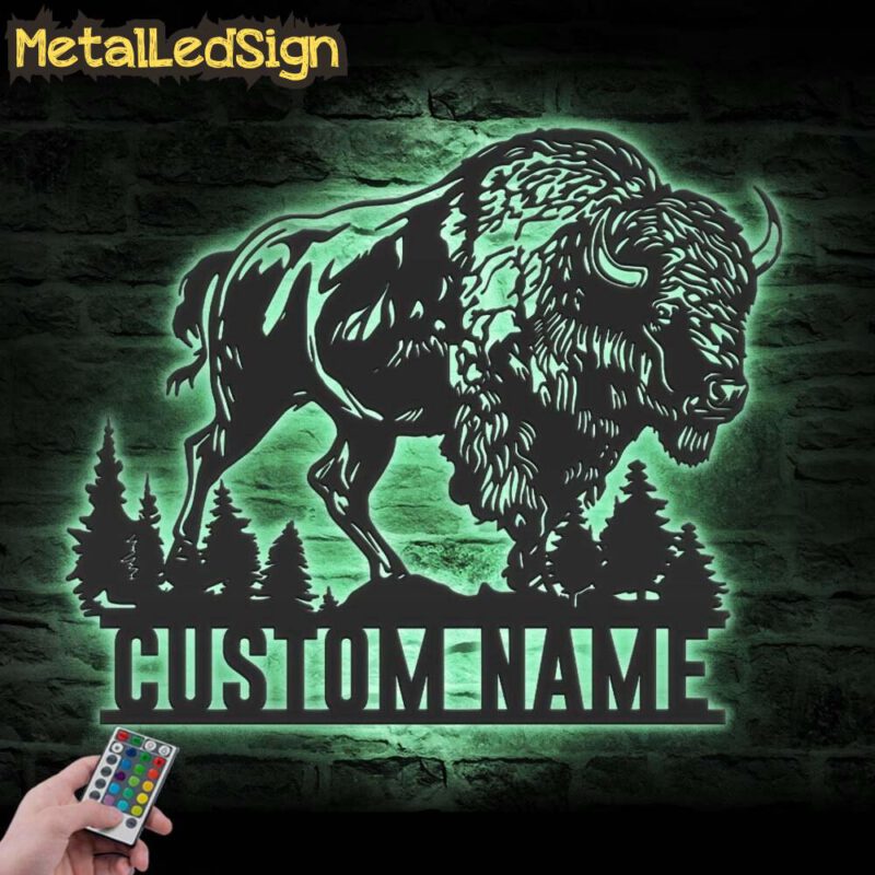 Custom-Bison-Farmhouse-Metal-Wall-Art-LED-Light-7.jpg