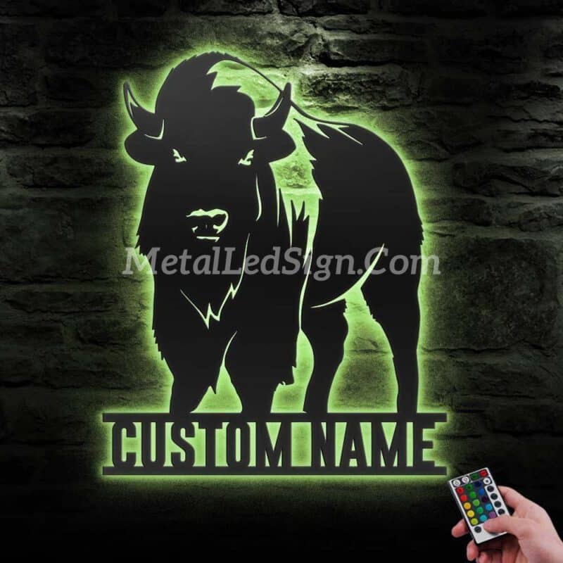 Custom-Bison-Farmhouse-Metal-Wall-Art-Led-Light-5-4