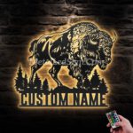 Custom-Bison-Farmhouse-Metal-Wall-Art-Led-Light-Images-3