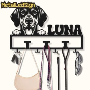 Custom-Black-And-Tan-Coonhound-Dog-Leash-Collar-Holder-Images