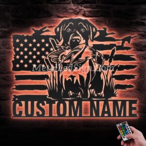 Custom-Black-Lab-Dog-Hunting-Us-Flag-Metal-Wall-Art-Led-Light-6