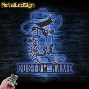 Custom-Boots-And-Hat-Cowgirl-Metal-Wall-Art-LED-Light-3.jpg