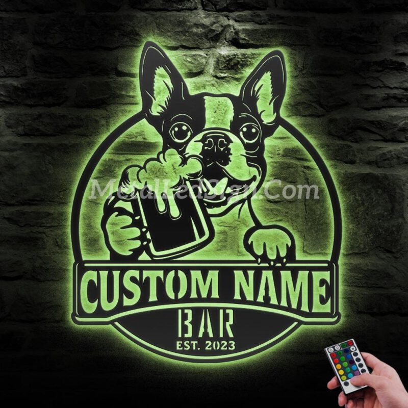 Custom-Boston-Terrier-Thirsty-Beer-Pub-Metal-Wall-Art-Led-Light-6