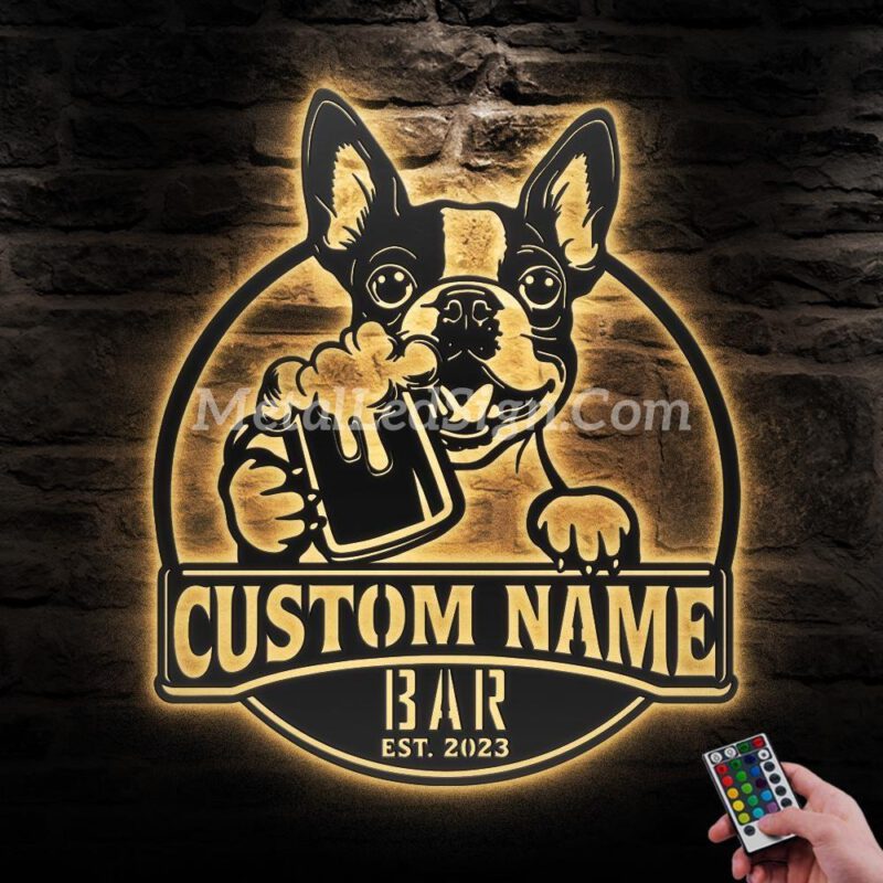 Custom-Boston-Terrier-Thirsty-Beer-Pub-Metal-Wall-Art-Led-Light-Images