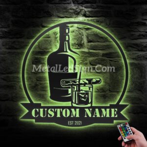 Custom-Bourbon-Cigar-Metal-Wall-Art-Led-Light-6