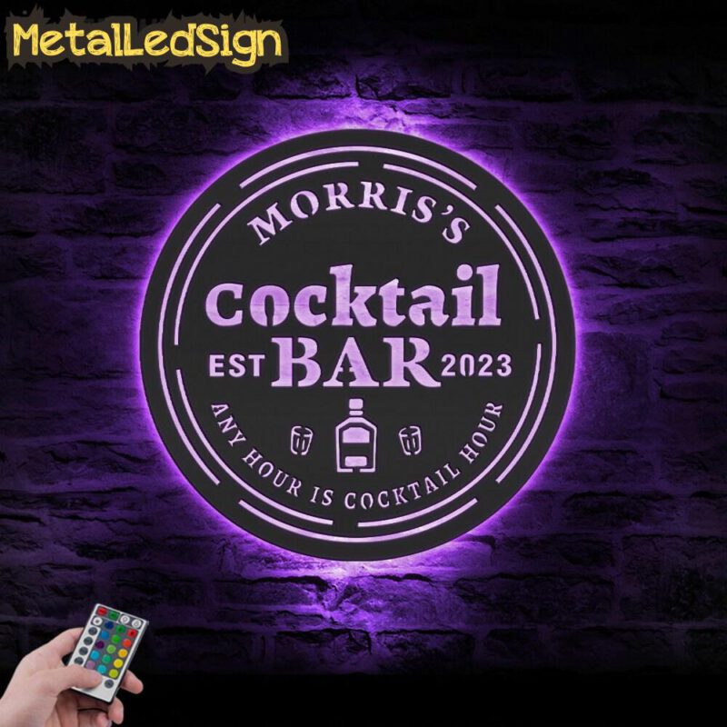 Custom-Bourbon-Cocktail-Bar-Metal-Wall-Art-LED-Light-7.jpg