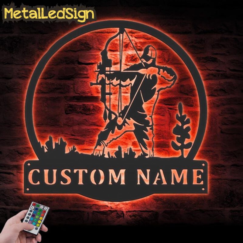 Custom-Bow-Hunter-Metal-Wall-Art-LED-Lights-5.jpg