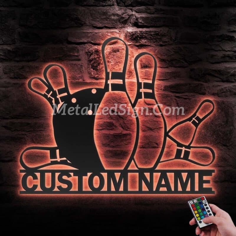 Custom-Bowling-Metal-Wall-Art-With-Led-Light-6