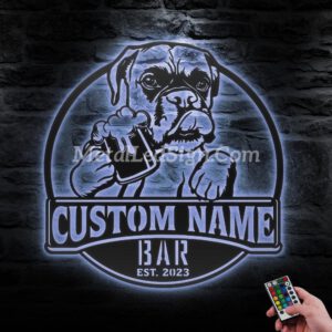 Custom-Boxer-Dog-Thirsty-Beer-Pub-Metal-Wall-Art-Led-Light-3