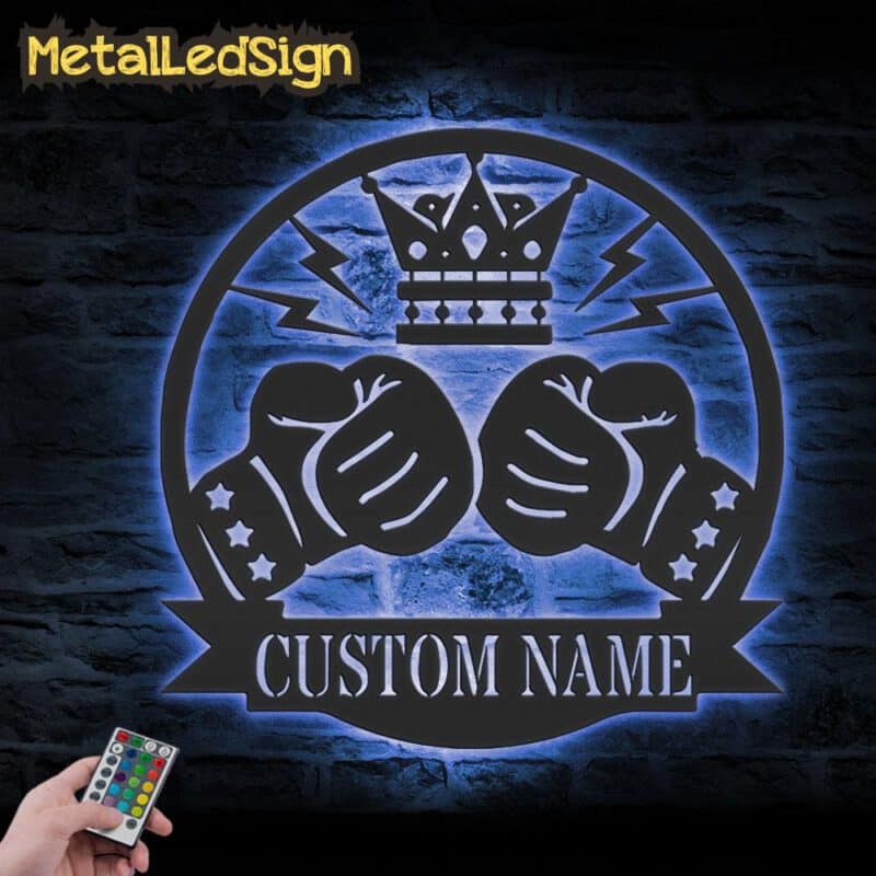 Custom-Boxing-Gloves-Metal-Wall-Art-With-Led-Light-3-4