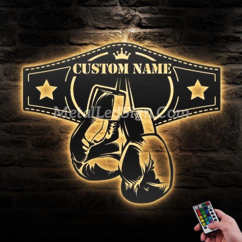 Custom-Boxing-Gloves-Metal-Wall-Art-With-Led-Light-Images-7