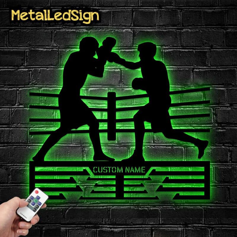 Custom-Boxing-Metal-Led-Medal-Hanger-6