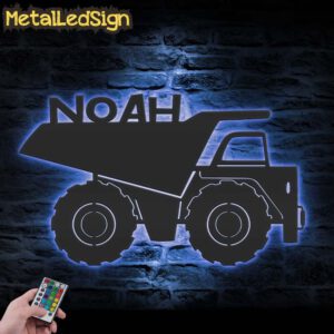 Custom-Boy-Drump-Truck-Driver-Metal-Wall-Art-LED-Light-3.jpg