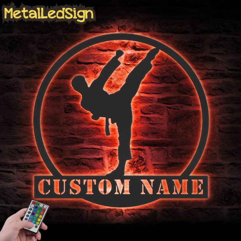 Custom-Boy-Karate-Martial-Arts-Metal-Wall-Art-with-LED-Light-5.jpg