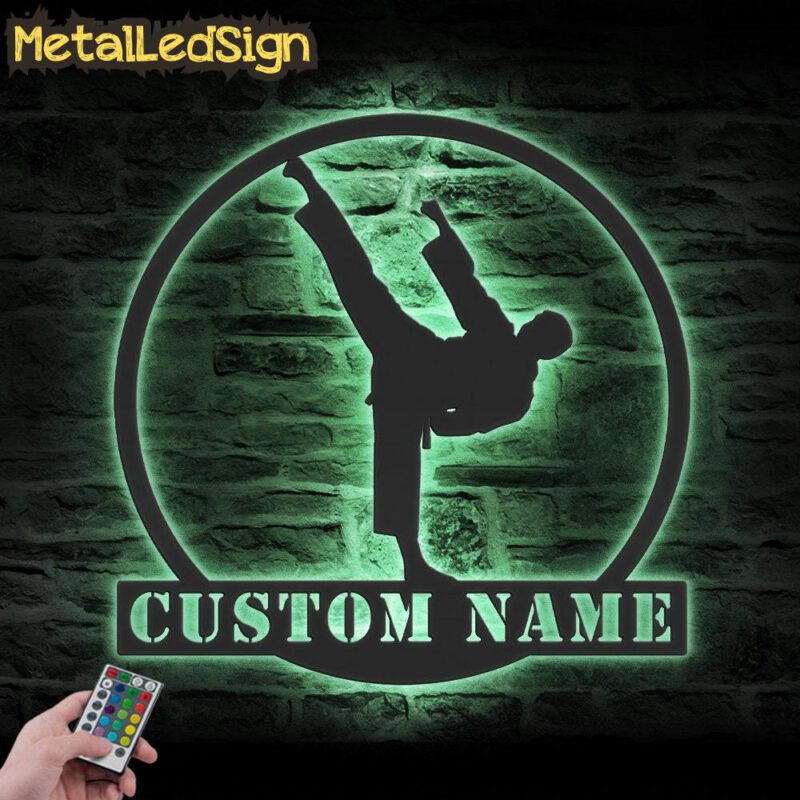 Custom-Boy-Taekwondo-Martial-Arts-Metal-Wall-Art-with-LED-Light-7.jpg