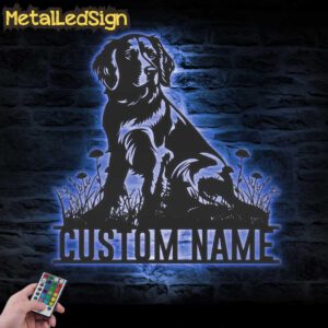 Custom-Brittany-Spaniel-Metal-Wall-Art-LED-Light-3.jpg