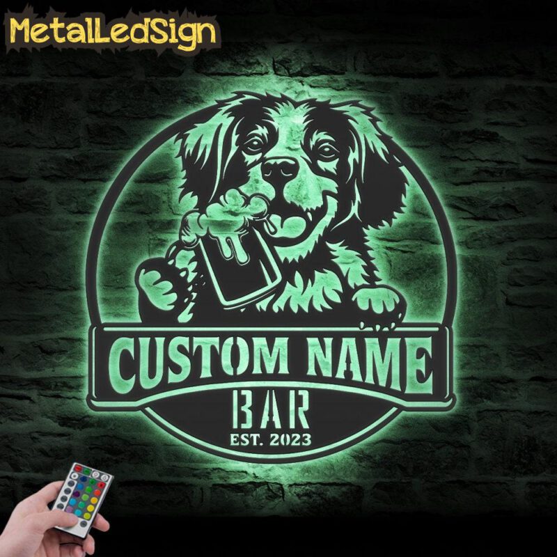 Custom-Brittany-Spaniel-Thirsty-Beer-Pub-Metal-Wall-Art-LED-Light-7.jpg