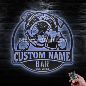 Custom-Bulldog-Thirsty-Beer-Pub-Metal-Wall-Art-Led-Light-3