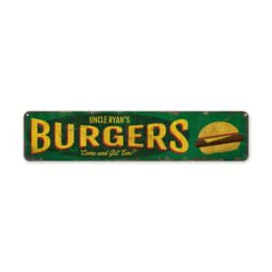 Custom-Burger-Sign-Premium-Quality-Rustic-Metal-Sign-2