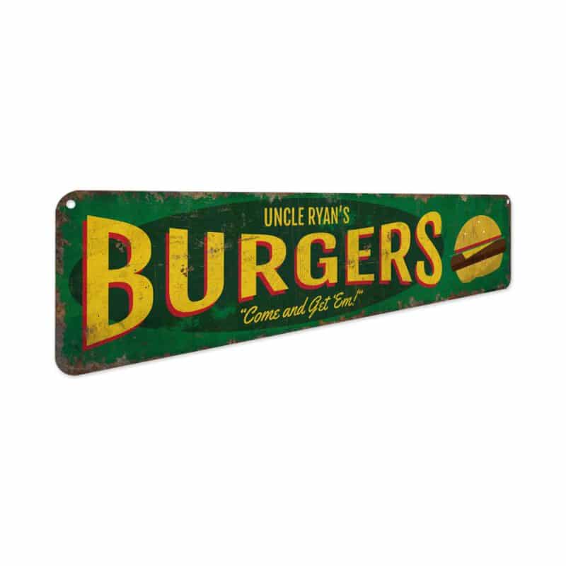 Custom-Burger-Sign-Premium-Quality-Rustic-Metal-Sign-3