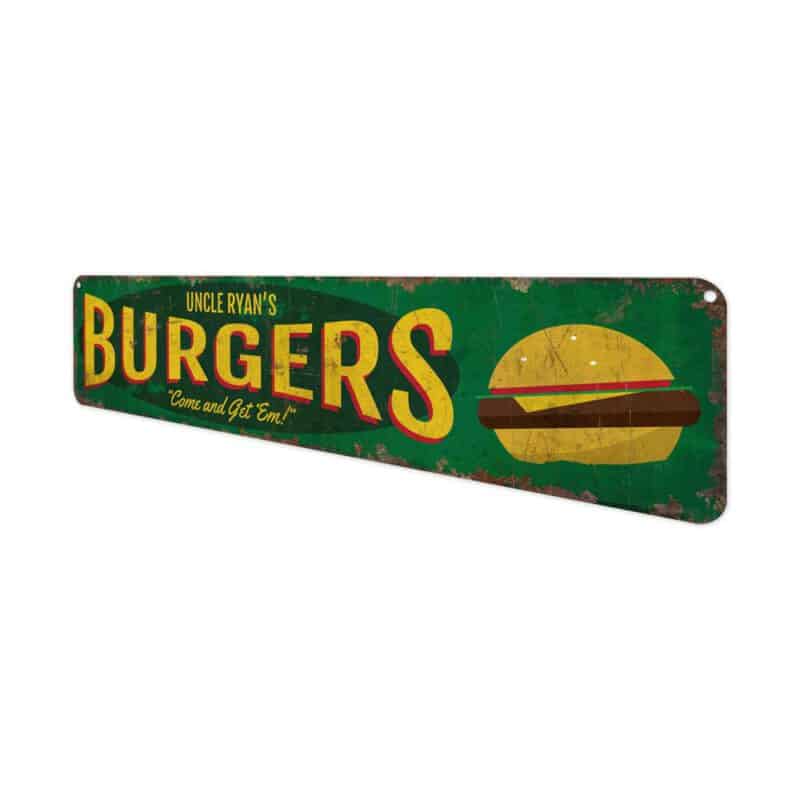 Custom-Burger-Sign-Premium-Quality-Rustic-Metal-Sign-4