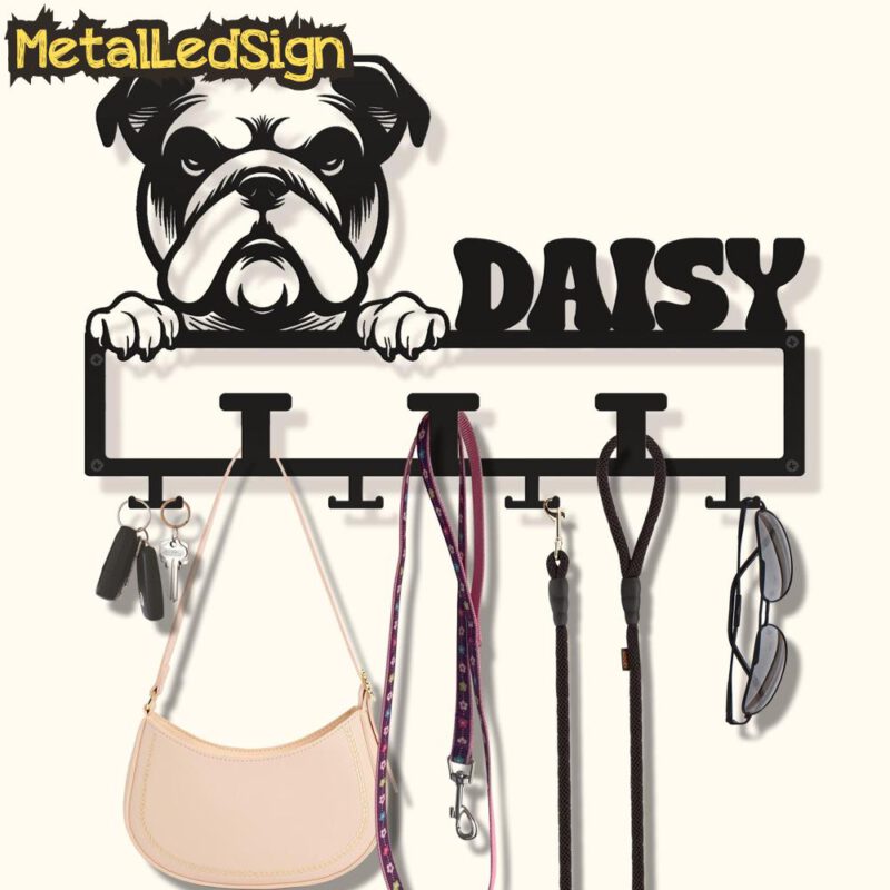 Custom-Campeiro-Bulldog-Dog-Leash-Collar-Holder-Images