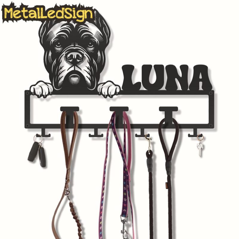 Custom-Cane-Corso-Dog-Leash-Collar-Holder-3