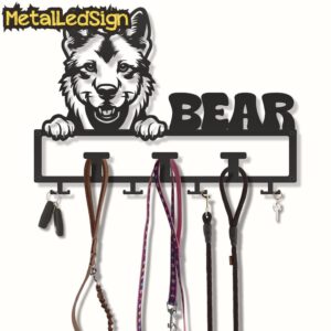 Custom-Carpathian-Dingo-Dog-Leash-Collar-Holder-3