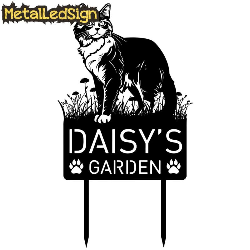 Custom-Cat-Metal-Memorial-Garden-Stake-7-14