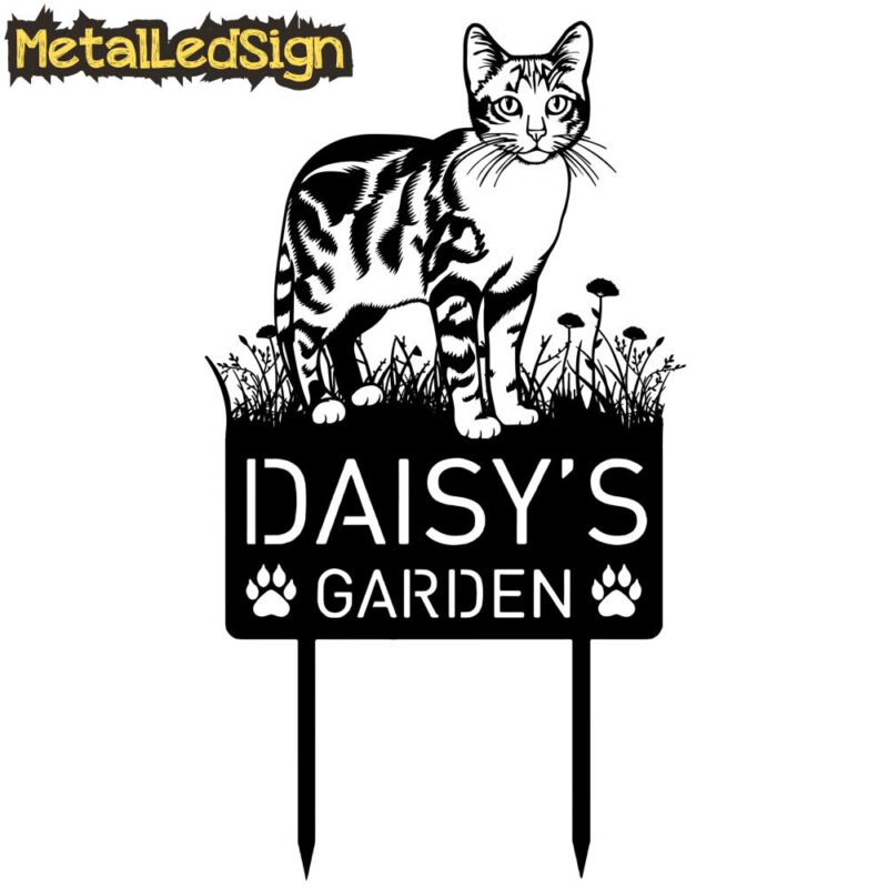 Custom-Cat-Metal-Memorial-Garden-Stake-7-5