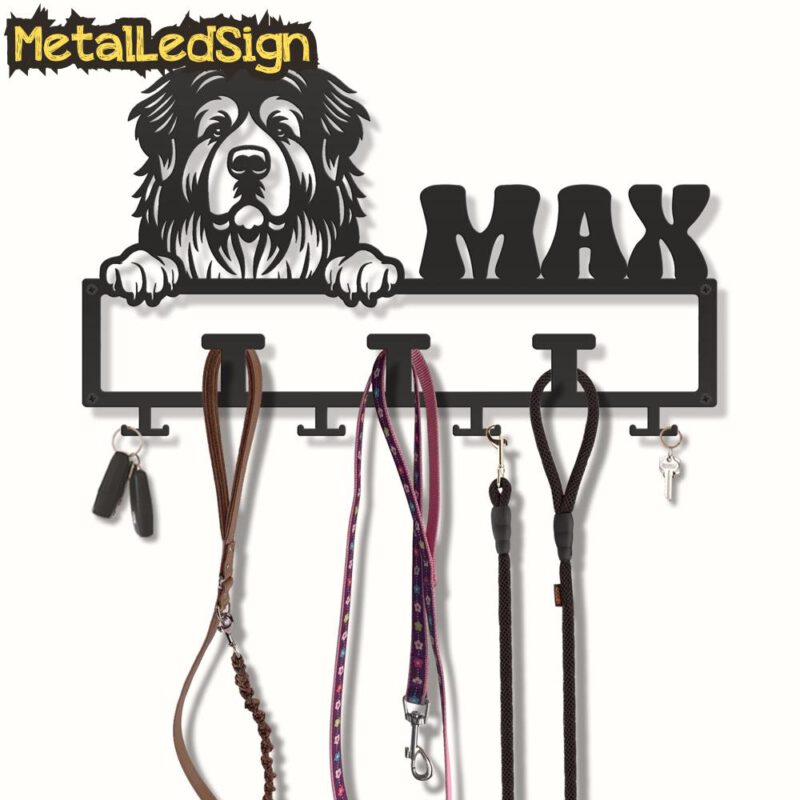 Custom-Caucasian-Shepherd-Dog-Leash-Collar-Holder-3