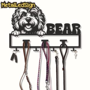 Custom-Cavapoo-Dog-Leash-Collar-Holder-3