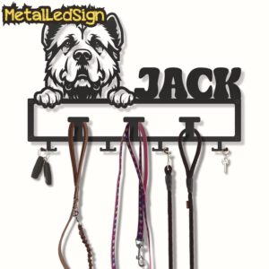 Custom-Central-Asian-Shepherd-Dog-Leash-Collar-Holder-3