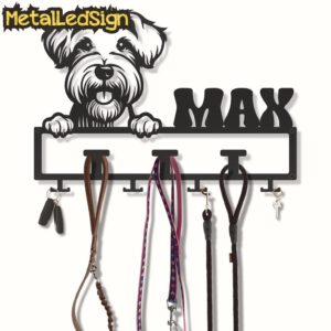 Custom-Cesky-Terrier-Dog-Leash-Collar-Holder-3