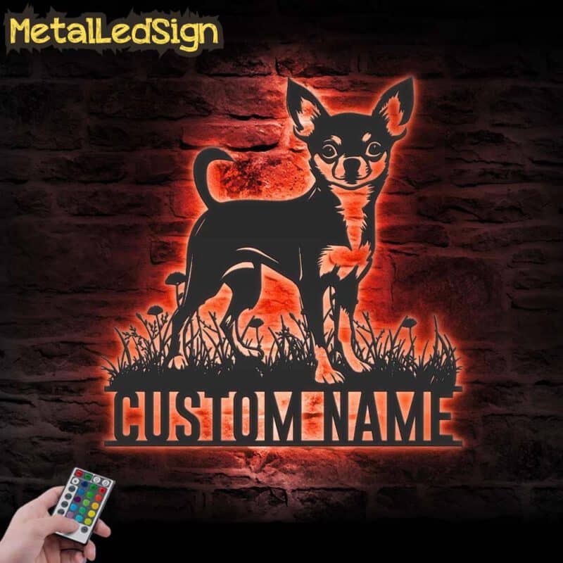 Custom-Chihuahua-Metal-Wall-Art-LED-Light-5.jpg