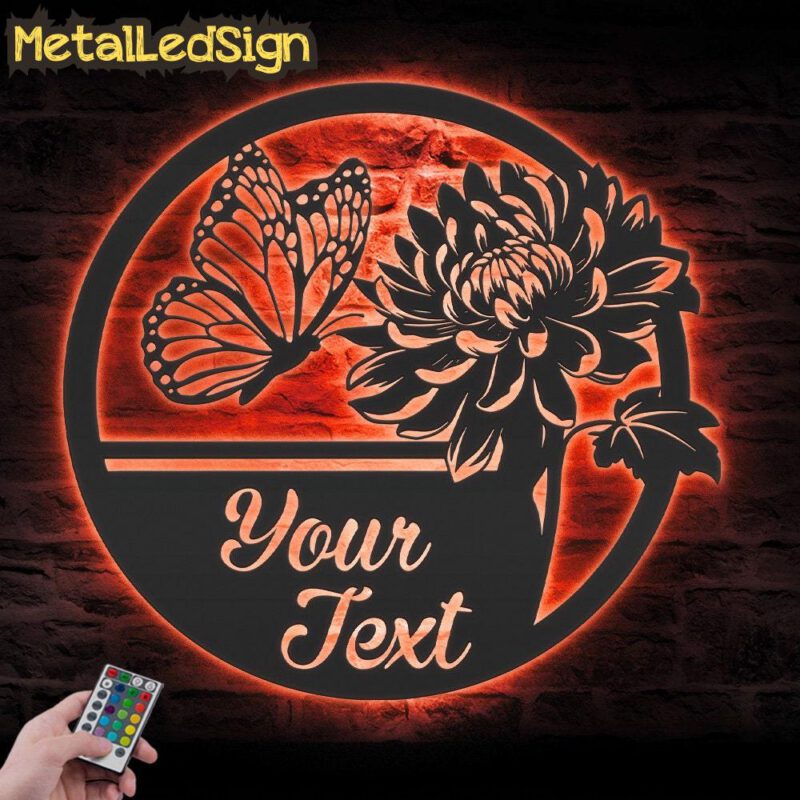 Custom-Chrysanthemum-Flower-Metal-Wall-Art-LED-Light-7.jpg