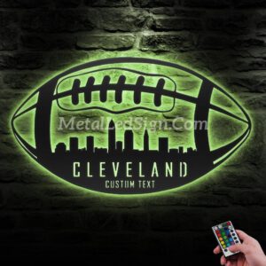 Custom-Cleveland-Skyline-American-Football-Metal-Wall-Art-Led-Light-6