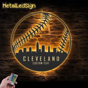 Custom-Cleveland-Skyline-Baseball-Metal-Wall-Art-Led-Light-Images