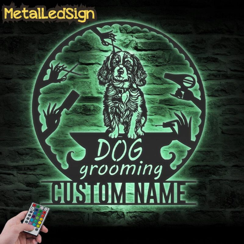 Custom-Cocker-Spainel-Dog-Grooming-Hair-Salon-Metal-Wall-Art-LED-Light-7.jpg