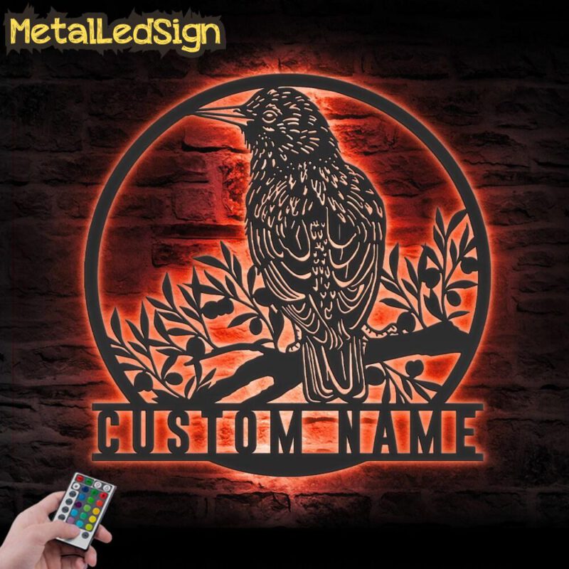 Custom-Common-Starling-Metal-Wall-Art-LED-Light-5.jpg