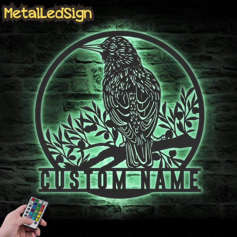 Custom-Common-Starling-Metal-Wall-Art-LED-Light-7.jpg