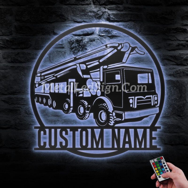 Custom-Concrete-Pump-Truck-Driver-Metal-Wall-Art-Led-Light-3-1