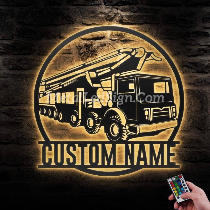 Custom-Concrete-Pump-Truck-Driver-Metal-Wall-Art-Led-Light-Images-1