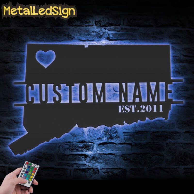 Custom-Connecticut-Map-Metal-Wall-Art-LED-Light-3.jpg