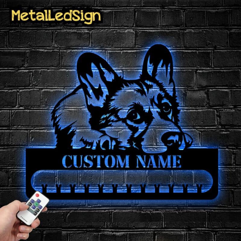 Custom-Corgi-Metal-Medal-Hanger-6